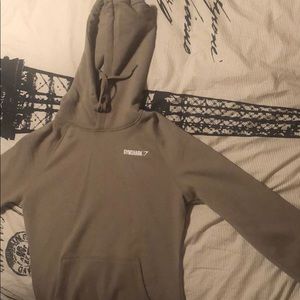 NWT khaki gymshark hoodie